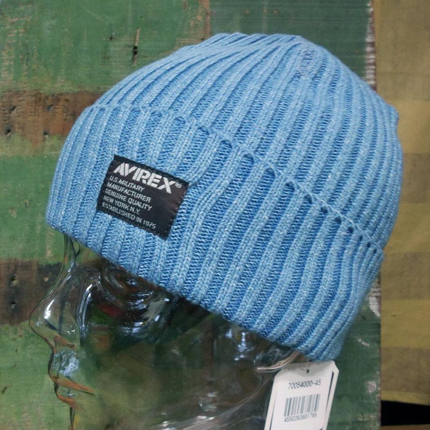 AVIREX ニットキャップ KNIT CAP ニット帽 アヴィレックス ミリタリー