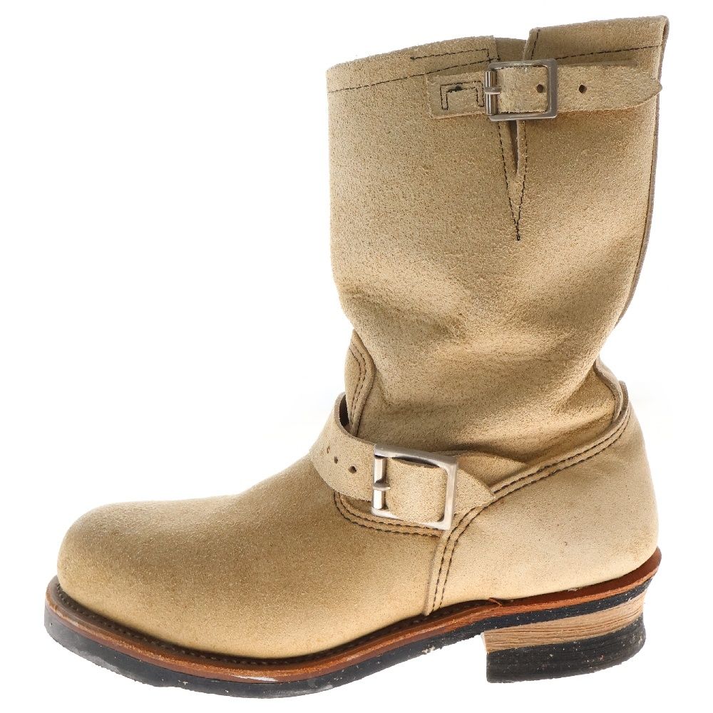 RED WING レッド ウイング ENGINEER BOOT レザーブーツ スエード スチールトゥ エンジニアブーツ 8268 ベージュ