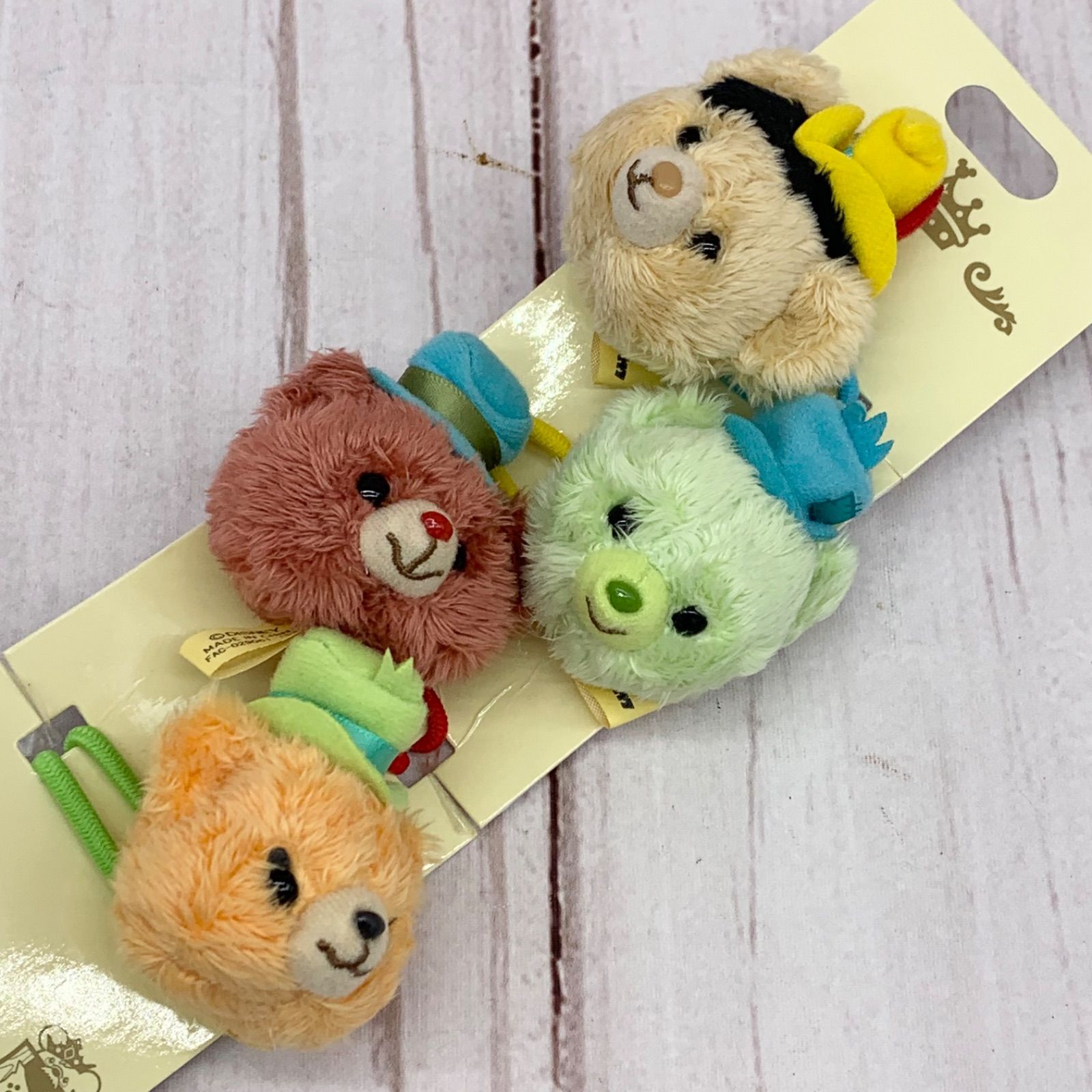 ユニベア ピノキオ セット 未使用 Disney ディズニーストア ユニベア ヘアゴム ピノキオ