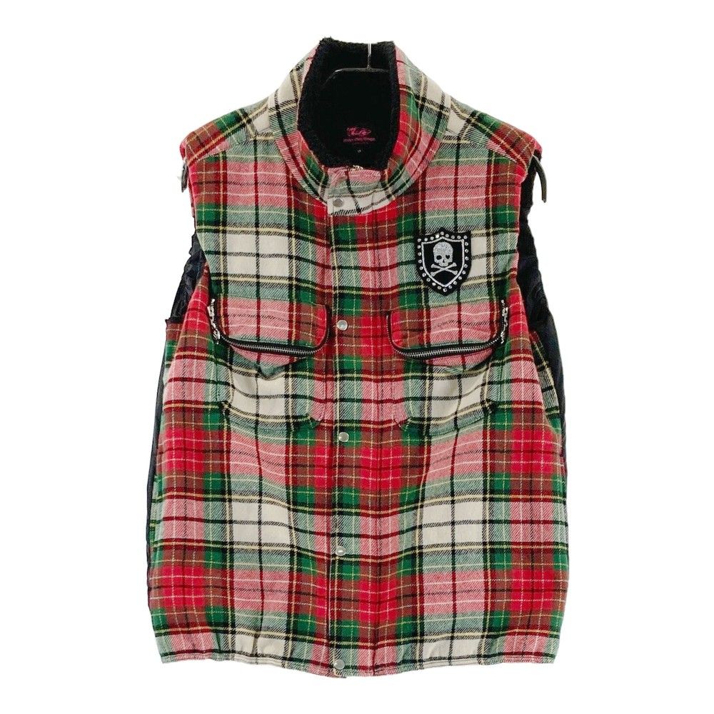 ダンスウィズドラゴン 中綿 ボア ナイロンベスト ゴルフベスト ダンスウィズドラゴン 中綿 ボア ナイロンベスト ゴルフベスト