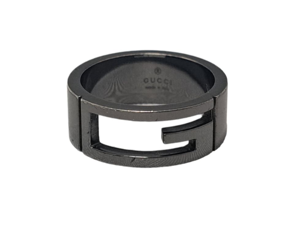 グッチ 指輪 SV925 ブランテッドGリング ＃17 シルバー リング