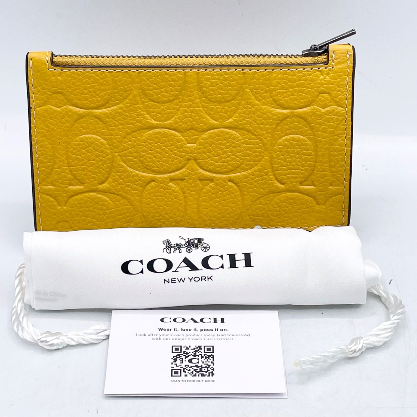 COACH ❤️新品 コーチ 小銭入れ財布　カードケース  イエロー