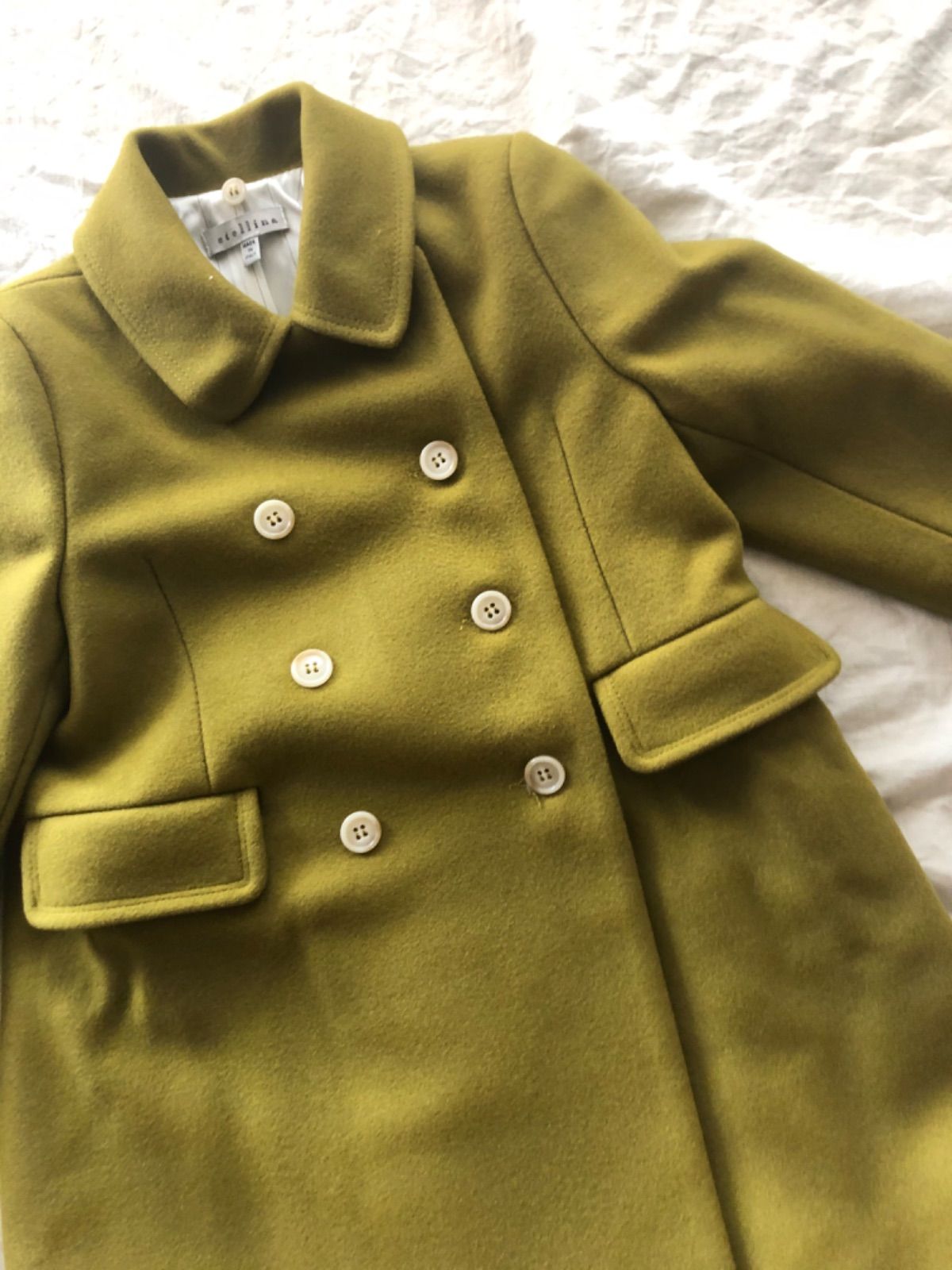 stellinaコート6y ネイビー 子供 男女兼用 stellina pistàcchio coat 