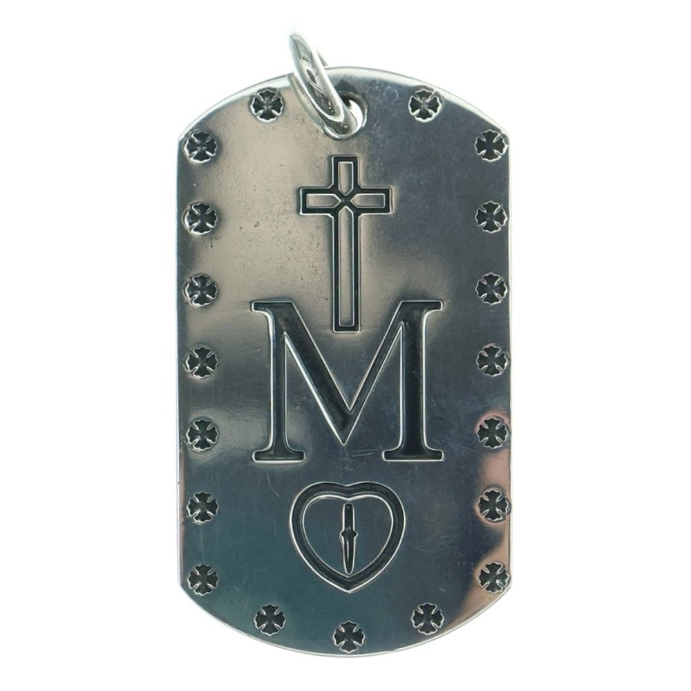 CHROME HEARTS クロムハーツ D TAG LRG MAPPLE THORPE メイプルソープ ドッグタグ ラージ ペンダントトップ シルバー BCA241