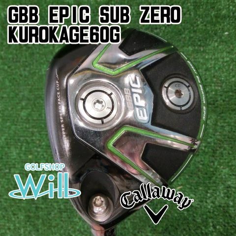 中古】レフティーフェアウェイウッド キャロウェイ GBB EPIC SUB ZERO