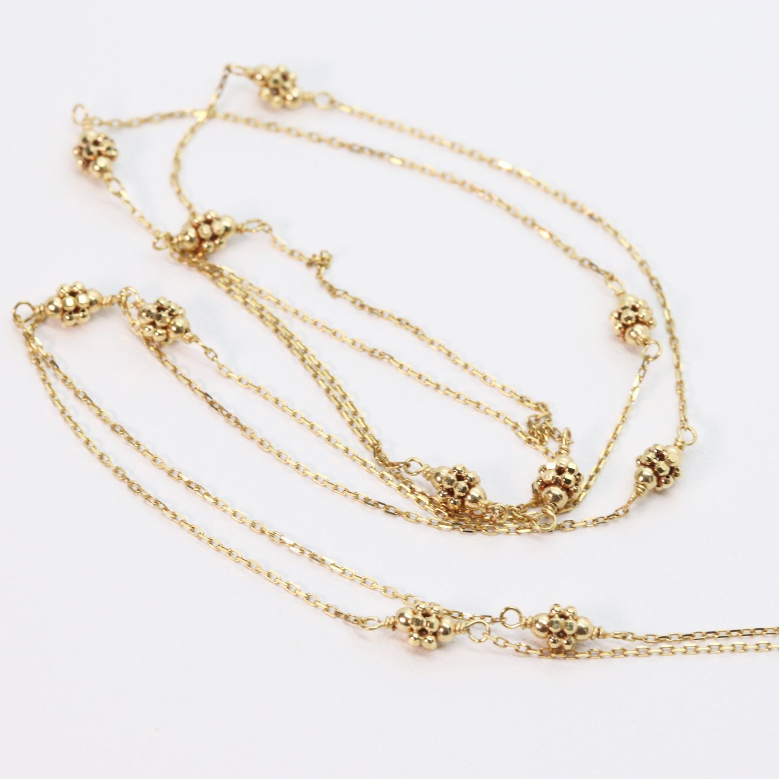 AHKAH アーカー グラニュール オペラ ネックレス 80cm K18