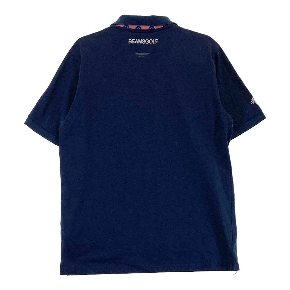 BEAMS GOLF ビームスゴルフ ポロシャツ Lサイズ ボーダー ネイビー 赤