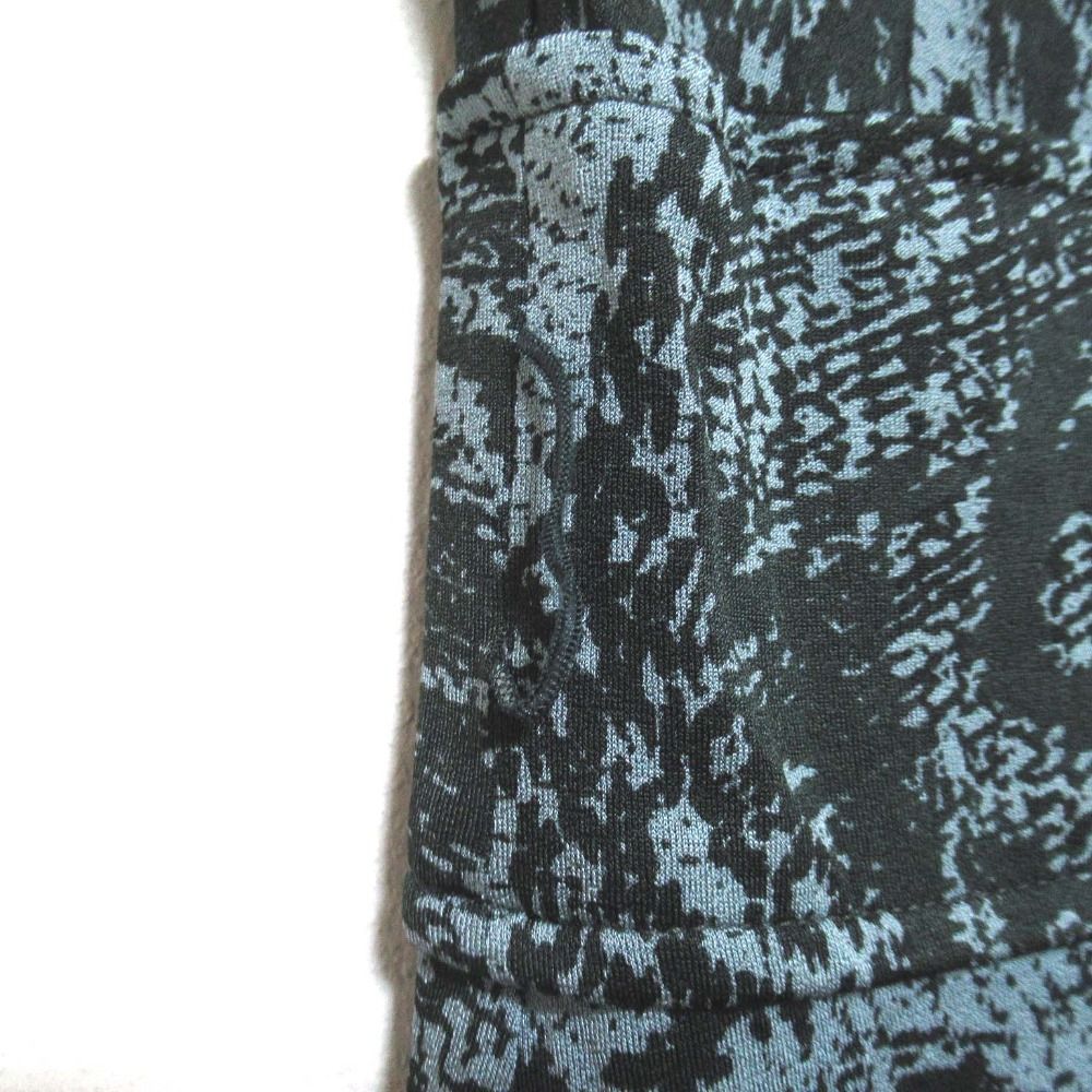 ＊美品【マックスマーラ】カシュクール　ドッキング　異素材　総柄　ブルー　36 美品【マックスマーラ】カシュクール ドッキング 異素材 総柄