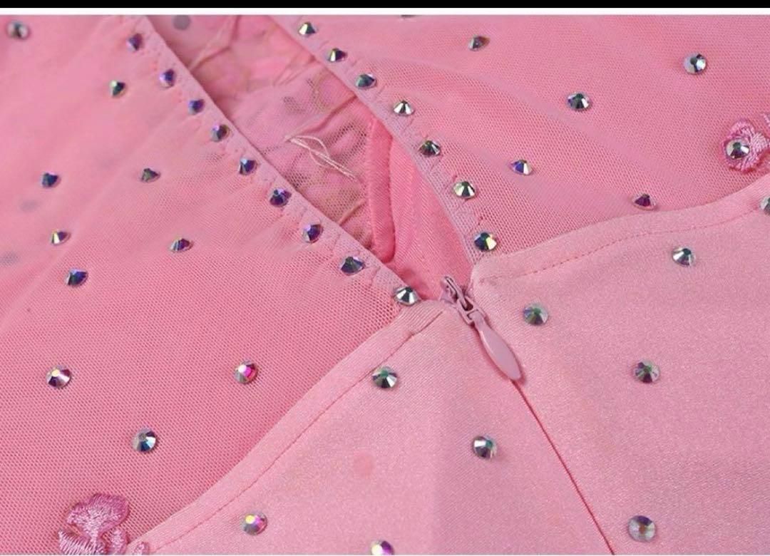 ダンスドレスモダンダンスドレスキラキラ刺繍ダンスドレス