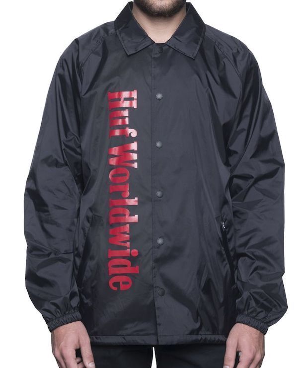 HUF Country Coaches  Jacket Black S コーチジャケット 送料無料