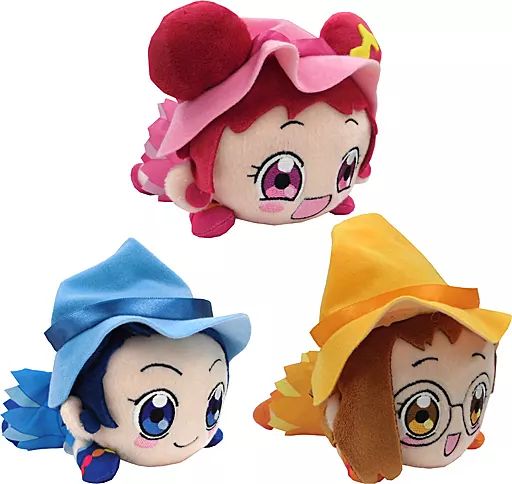 おジャ魔女どれみ 寝そべりぬいぐるみ　3点セット 中古】ぬいぐるみ 全3種セット 寝そべりぬいぐるみVol.1 「お