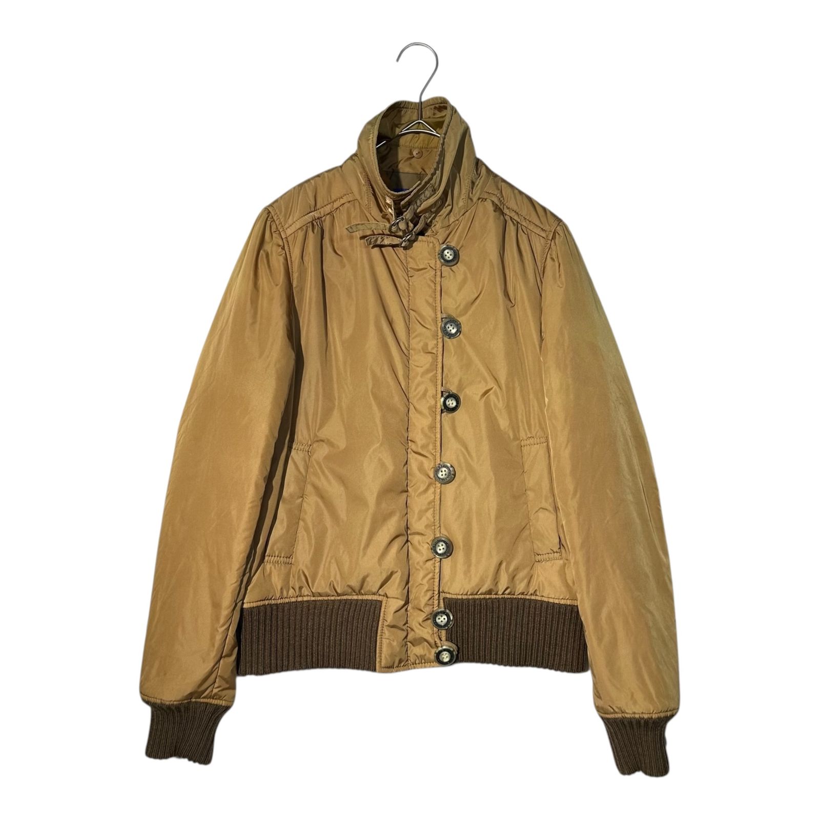 美品★バーバリーブルーレーベル★中綿入りジャケット＊ベージュ＊size38 BURBERRY BLUE LABEL(バーバリーブルーレーベル) Cotton ribbed