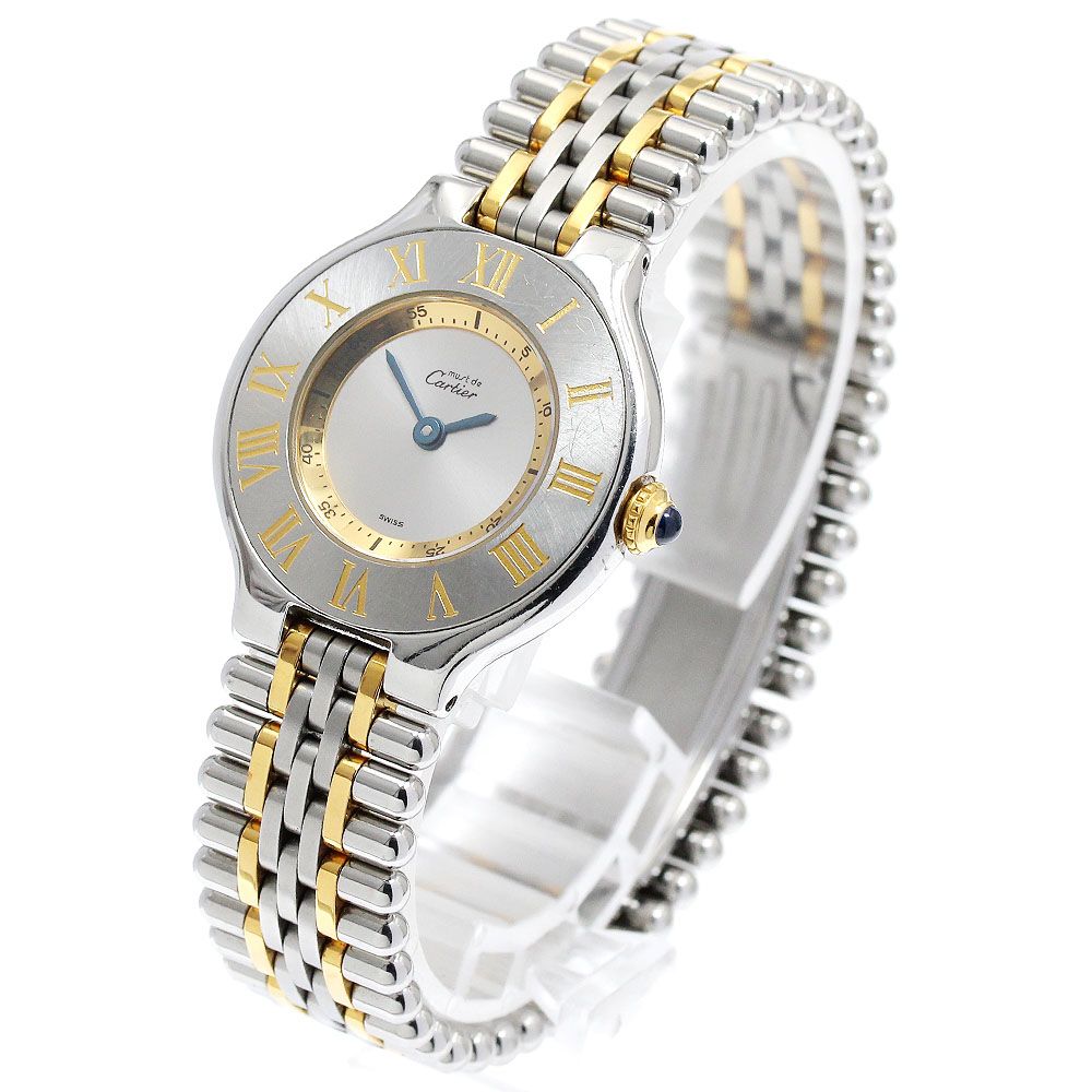 カルティエ CARTIER W10073F4 マスト21 クォーツ レディース 保証書付き_902263 カルティエ CARTIER W10073F4 マスト21 クォーツ レディース保証書付き