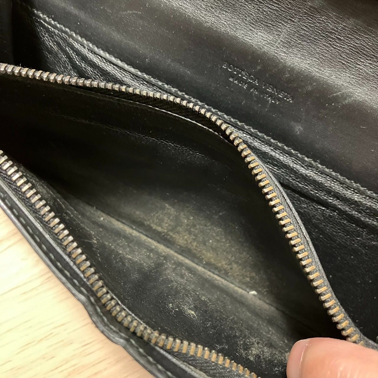 ボッテガヴェネタ BOTTEGA VENETA 長財布 イントレチャート ブラック