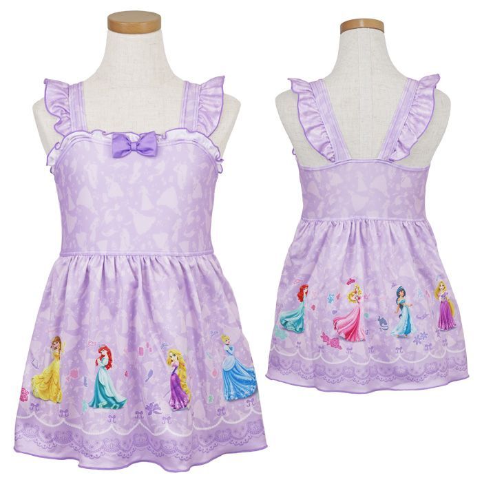 【ディズニープリンセス 12529020】 水着 女の子 キッズ 子供 ワンピース ディズニー プリンセス アナ雪 100 110 120 130cm おしゃれ かわいい 可愛い 幼稚園 保育園 小学生 子ども こども 女児 フリ
