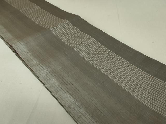 平和屋着物○両面 全通柄袋帯 紬地 間道 正絹 逸品 未使用 DAAT7675ob