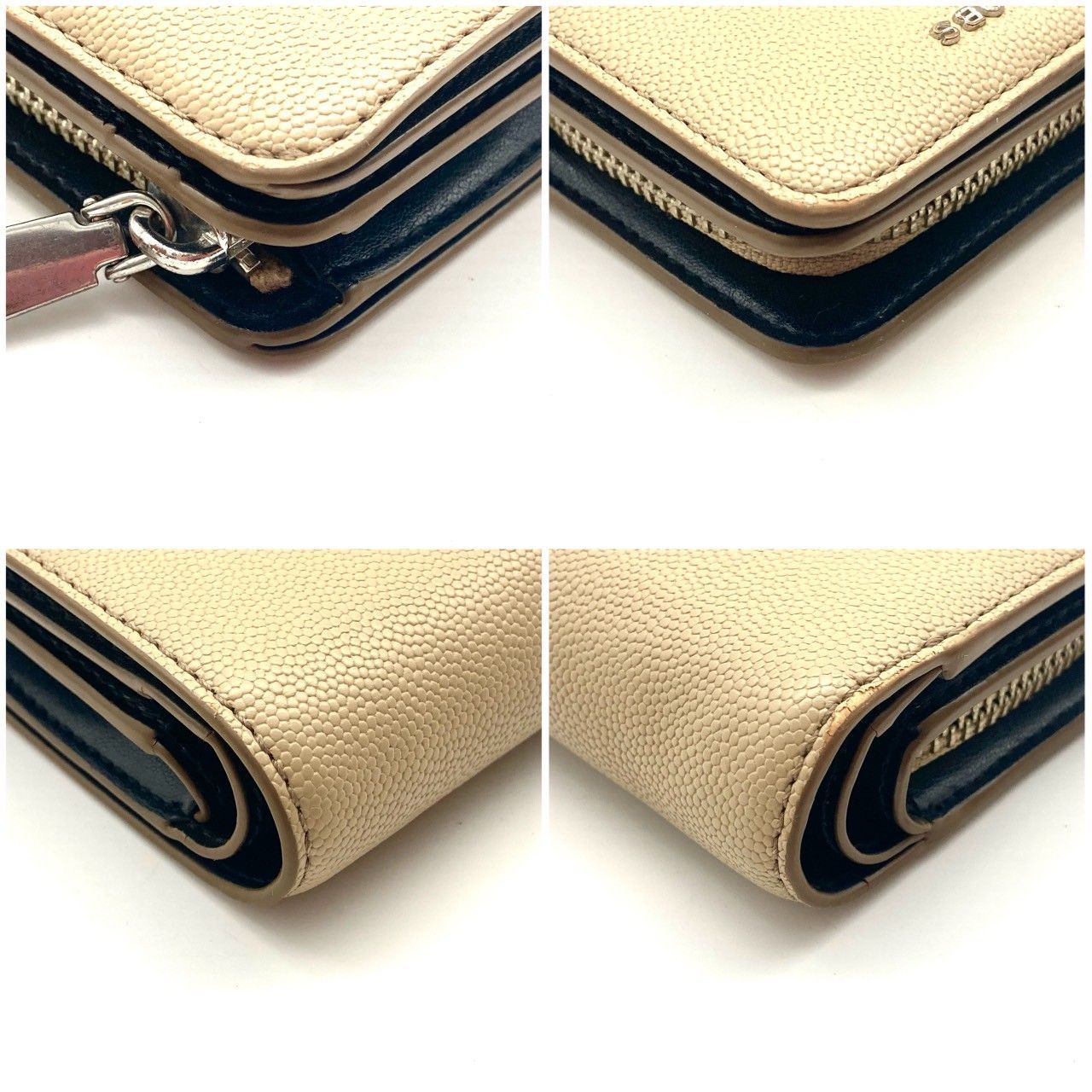 クリスチャンディオール 三つ折り財布 折り財布 レザー ブラック 70908  