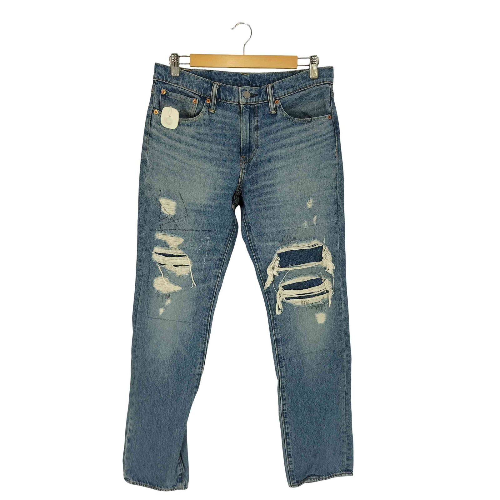 リーバイス Levis 511 Slim Fit Jeans スリムフィット ダメージ リペア加工 デニムパンツ メンズ  W32 L32
