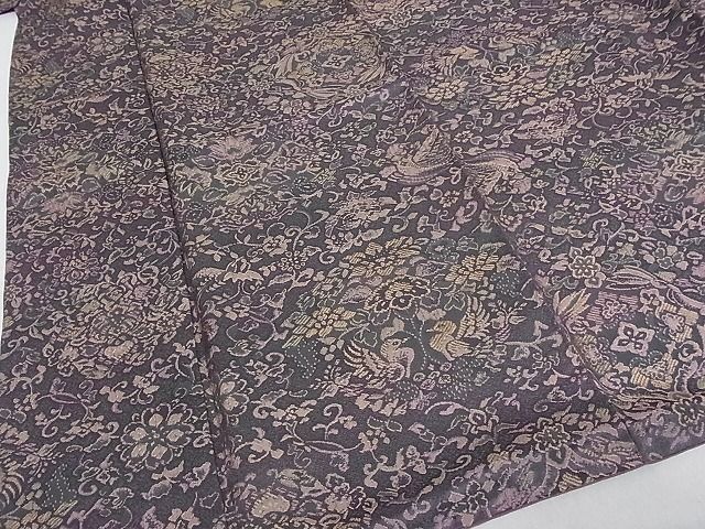 平和屋本店□極上 前田仁仙 仁仙更紗 天目織 お召 草木染 正倉院更紗