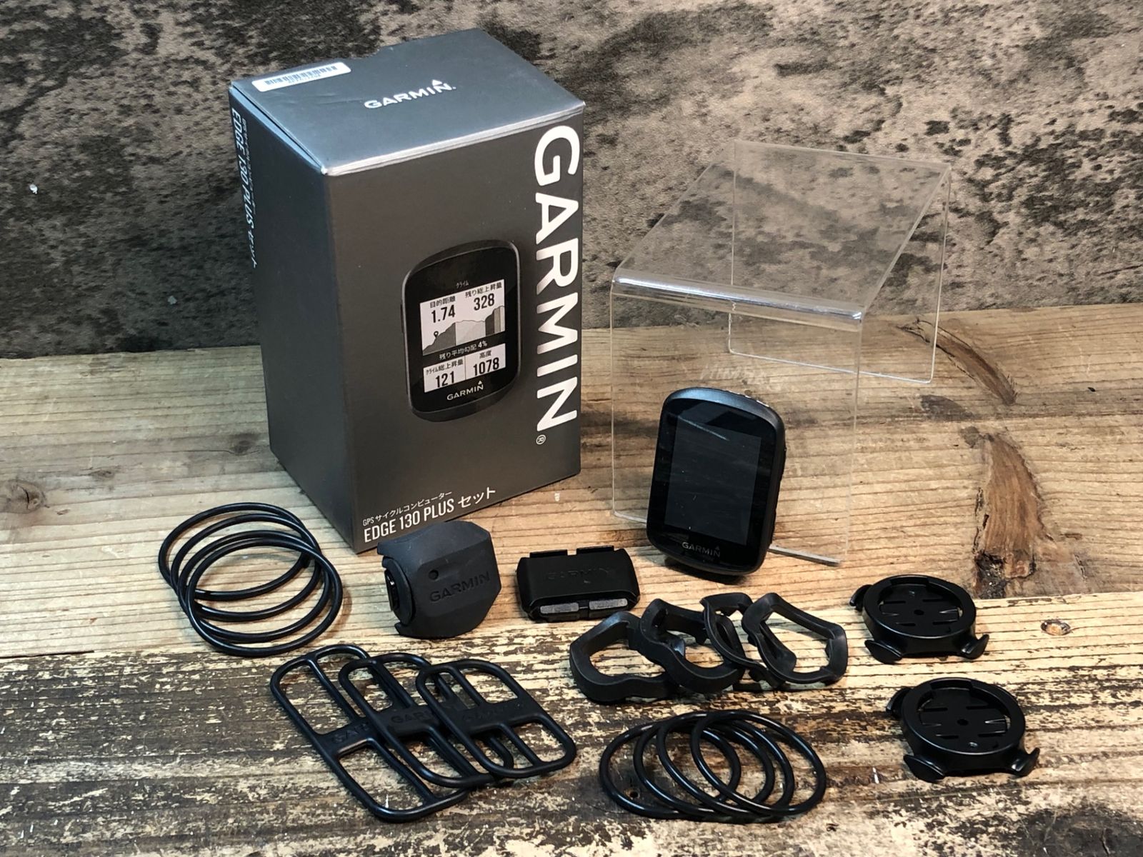 JG582 ガーミン GARMIN EDGE 130 PLUS サイクルコンピューター スピード＆ケイデンスセンサーセット 起動 済