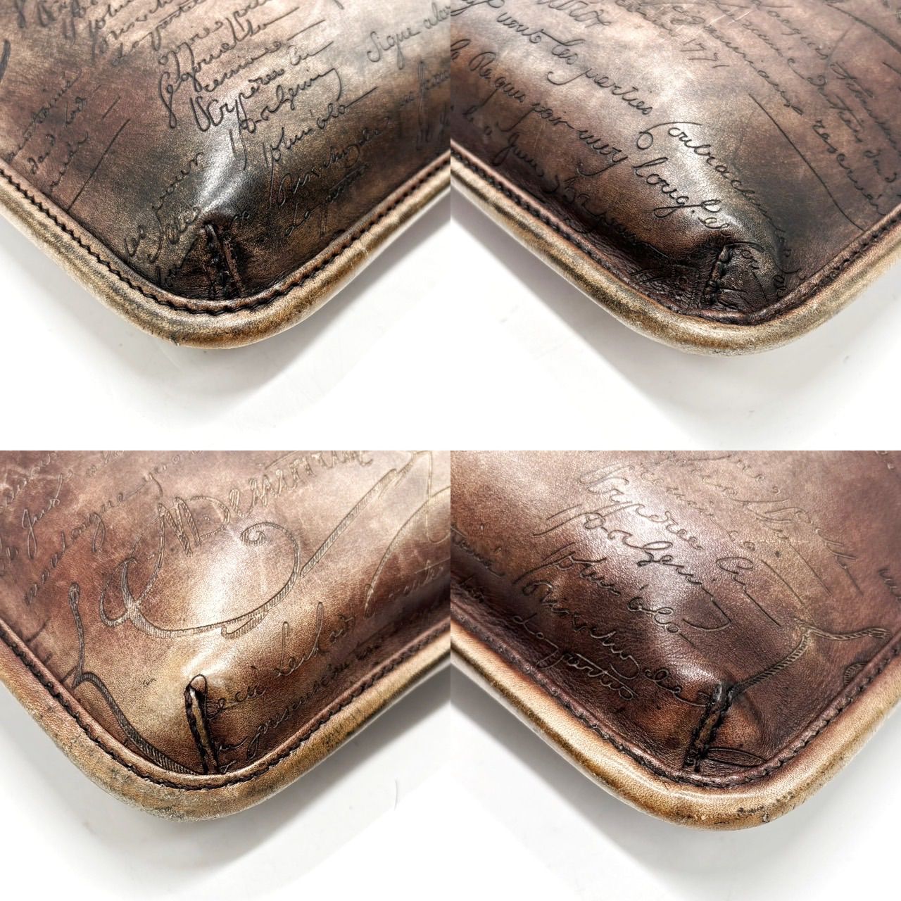マダムオルガ期　ベルルッティ カリグラフィースクリットレザーショルダーバッグ ✨美品✨Berluti ベルルッティ マダムオルガ期 カリグラフィ