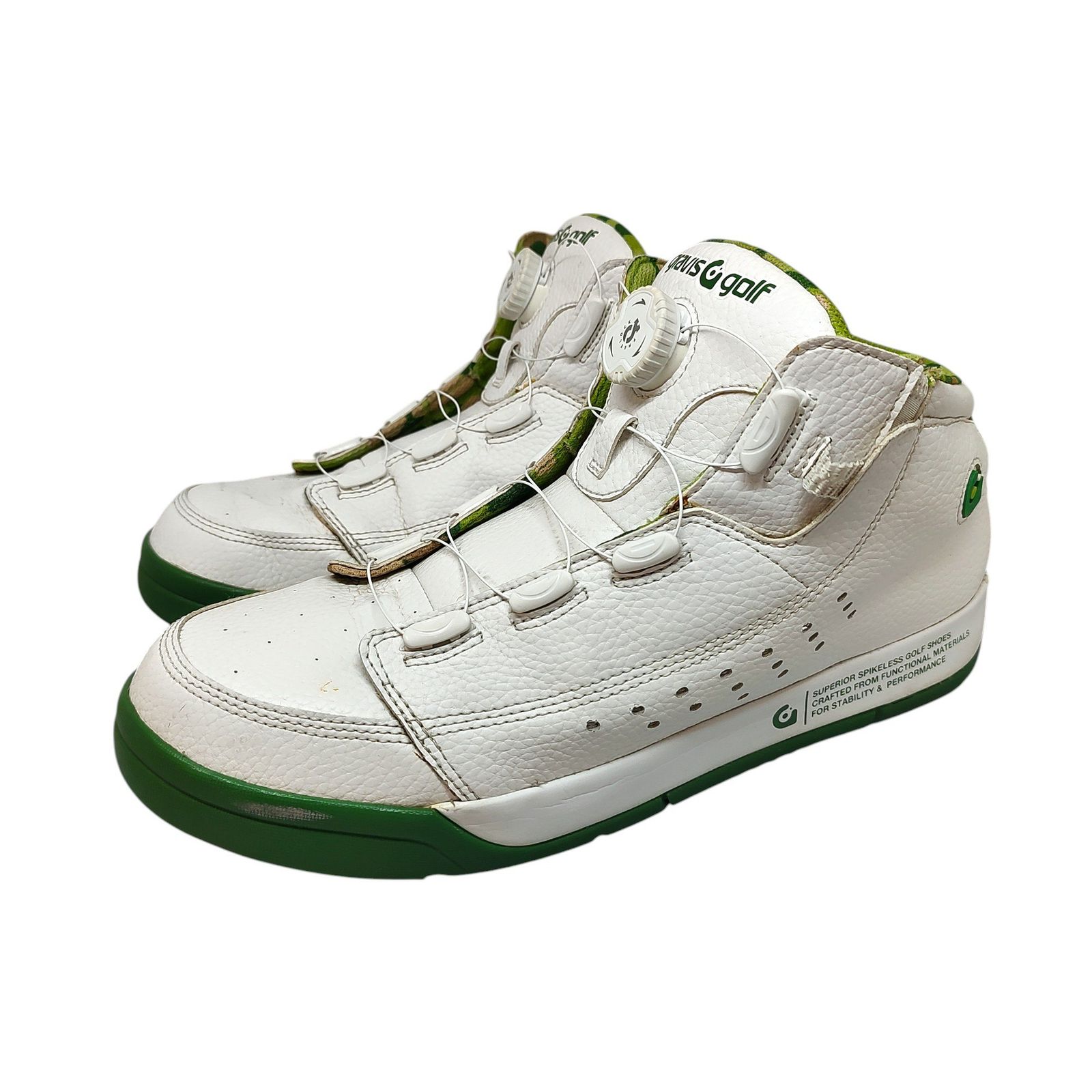 gravis golf グラビス ゴルフ スパイクエス GOLF シューズ 15904 27.5 ホワイト×グリーン