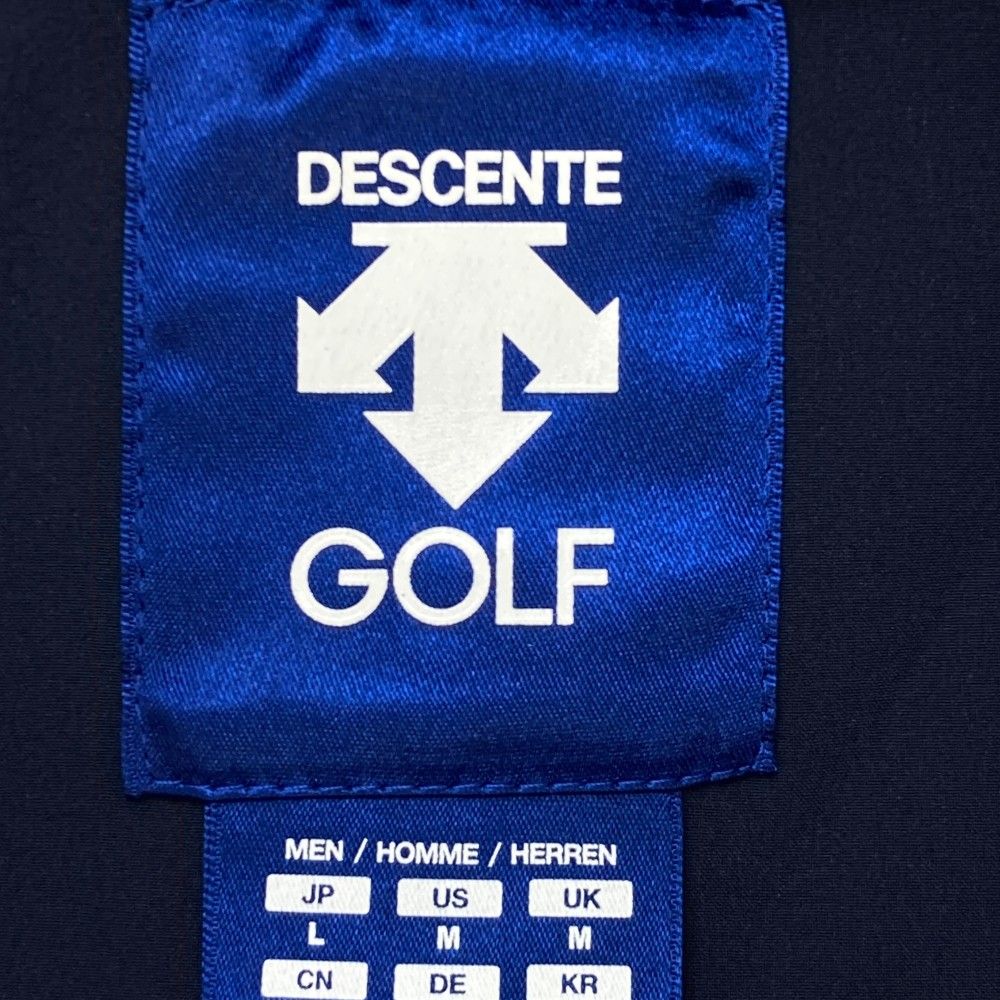 サイズ：L DESCENTE GOLF デサントゴルフ  ジップジャケット  ネイビー系 [240101429815] ゴルフウェア メンズ ストスト DESCENTE GOLF デサントゴルフ ジップジャケット ネイビー系