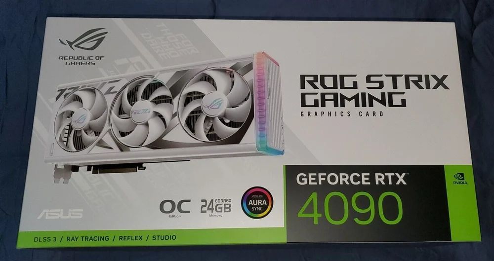 【在庫処分・新品未開封】【白基調】ASUS ROG Strix RTX4090 White 24GB 動作確認済 美品