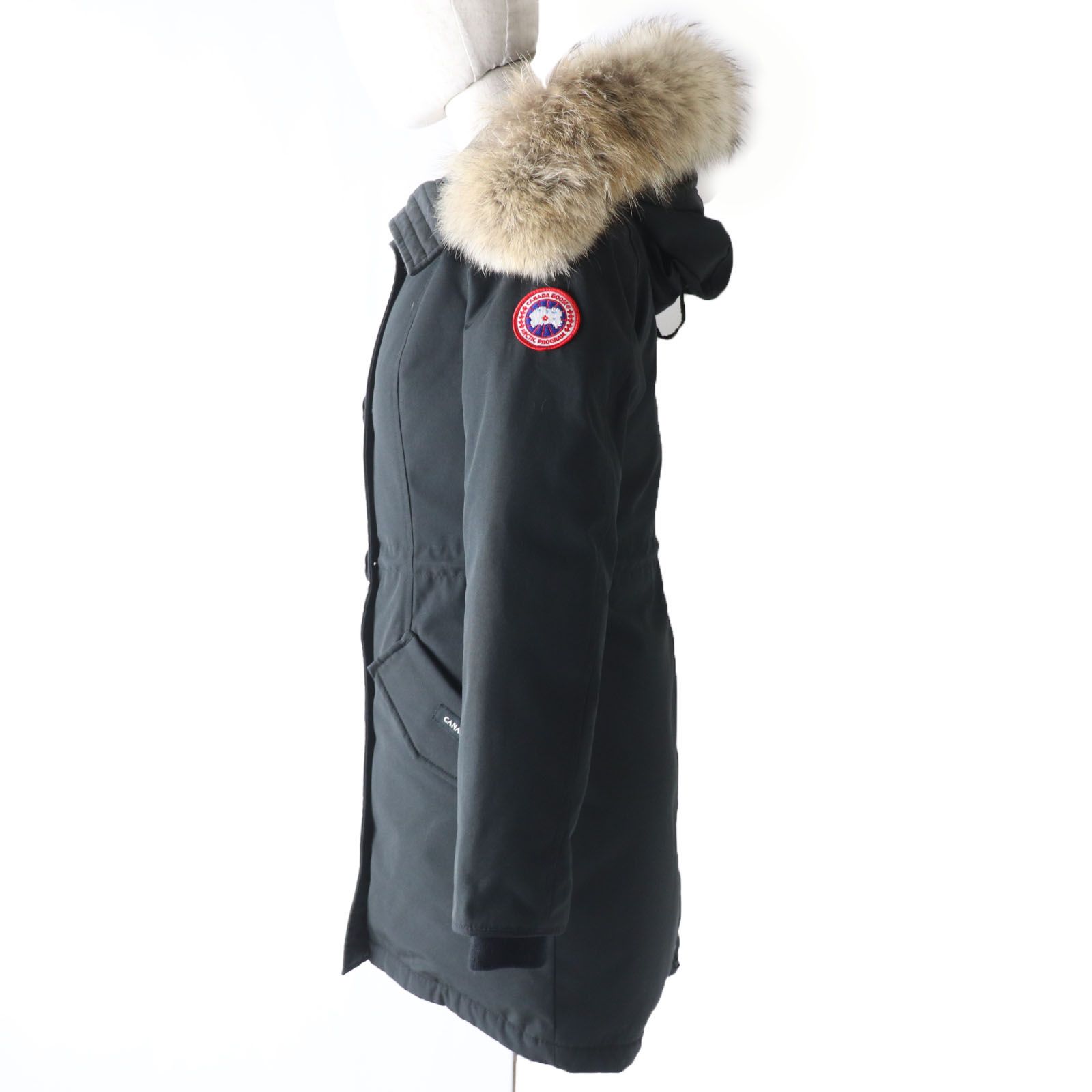 美品 CANADA GOOSE カナダグース 2580LA ROSSCLAIR PARKA ロスクレアパーカ ファー・フード付 ダウンコート ブラック  XS 国内正規品 レディース - メルカリ