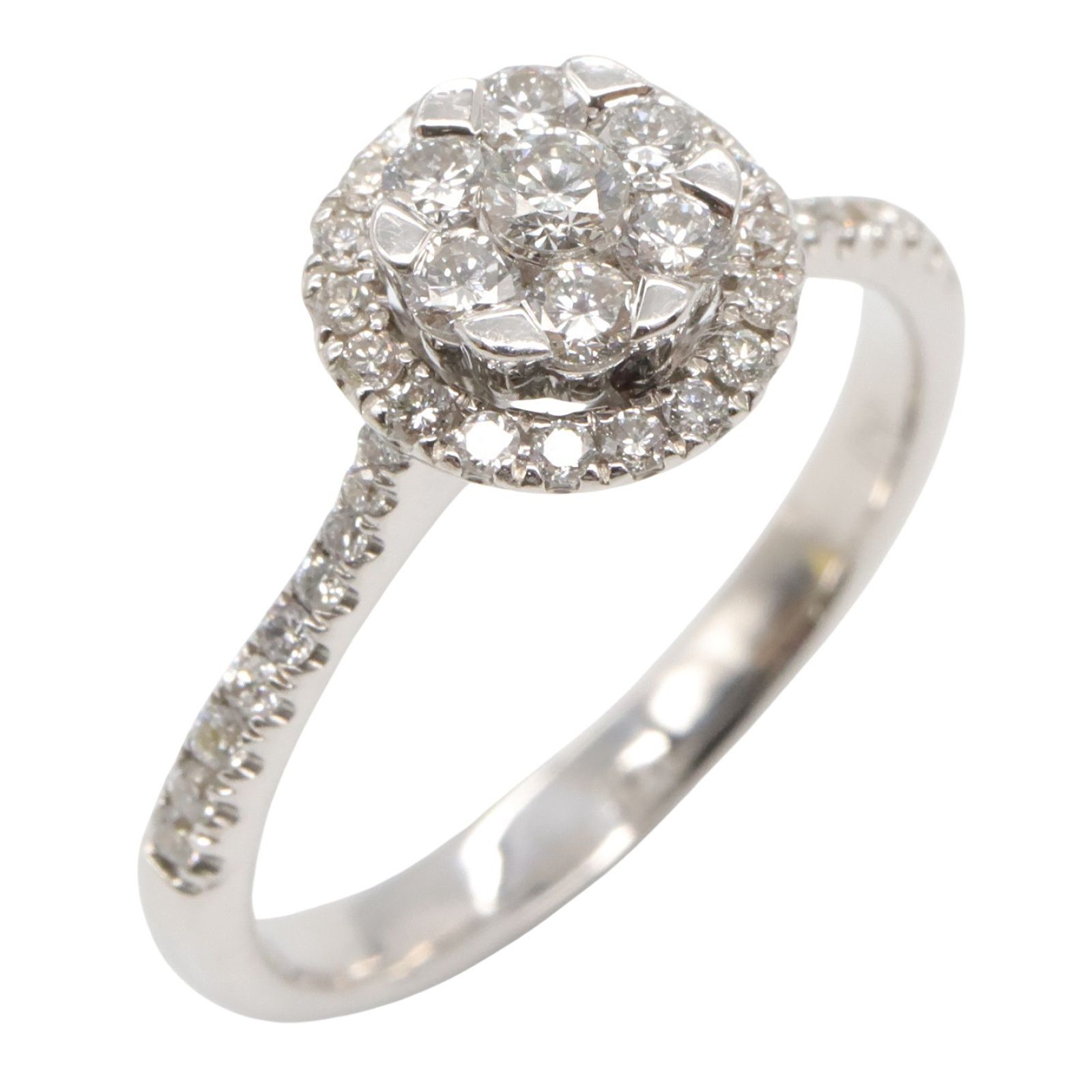 ジュエリー JEWELRY リング 指輪 ダイヤモンド リング ﾀﾞｲﾔ 3.1g 12.5 K18WG ホワイトゴールド ダイヤモンド リング レディース Used A