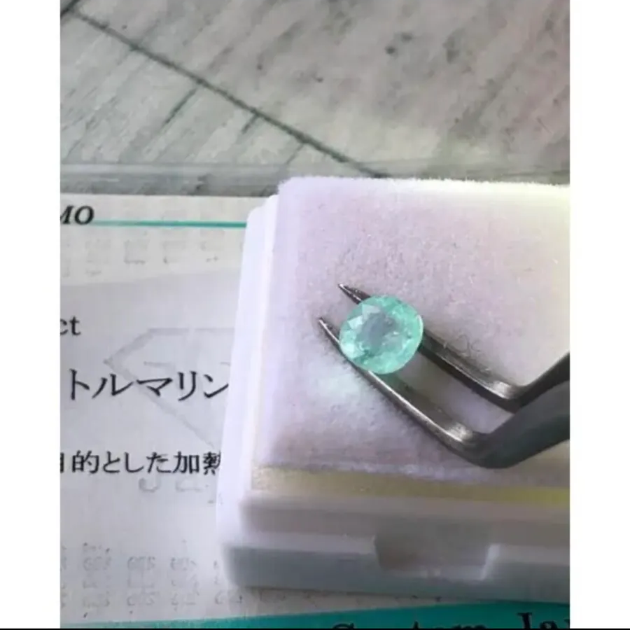 ソーティング付き 天然石パライバトルマリンルース 0.587ct 素材/材料