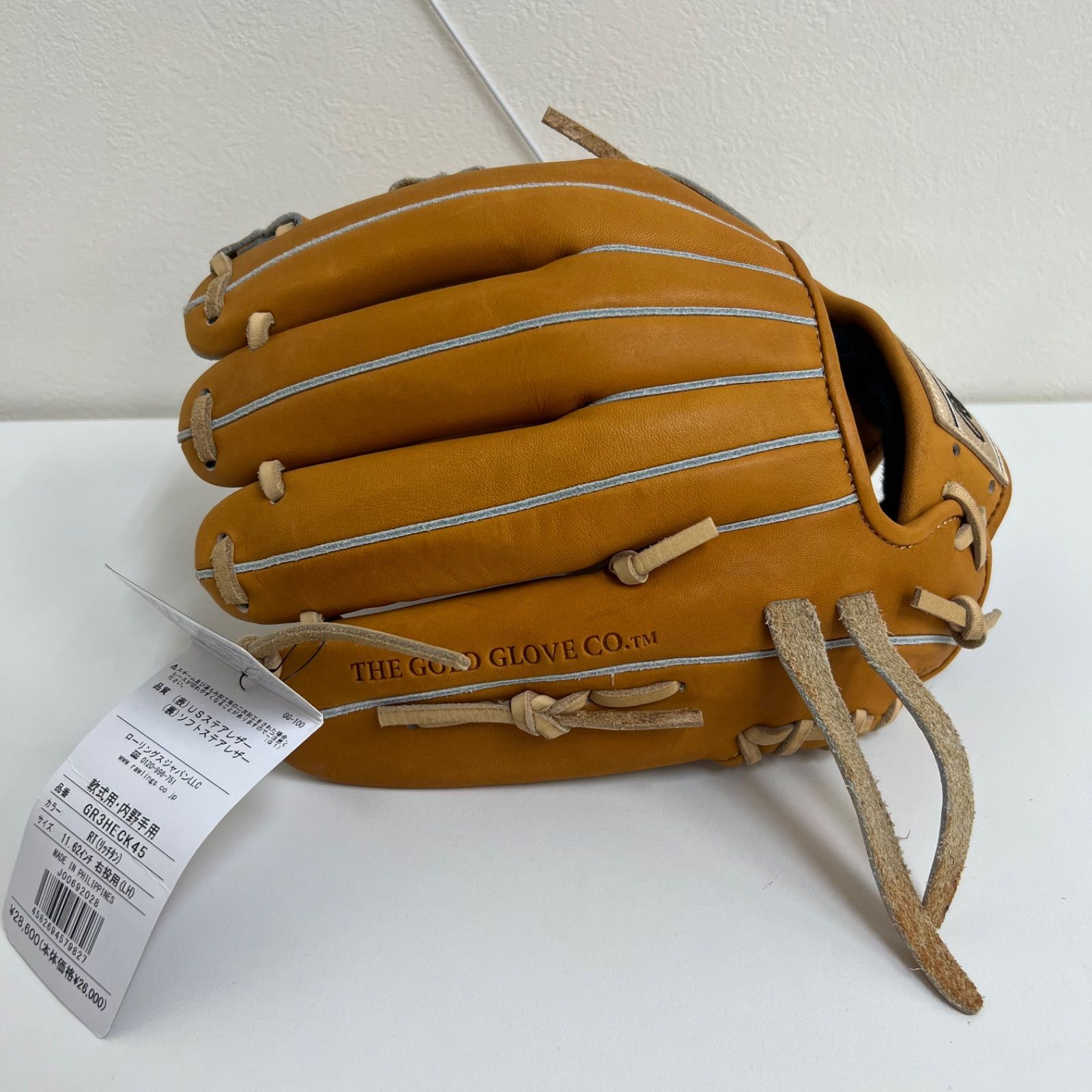 未使用品】ローリングス 一般軟式グローブ 人気色キャメル 内野手用 未