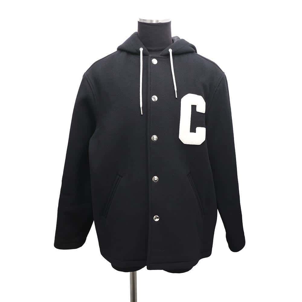 セリーヌ ジャケット カレッジ ダブルフェイス パーカー ウール メンズ