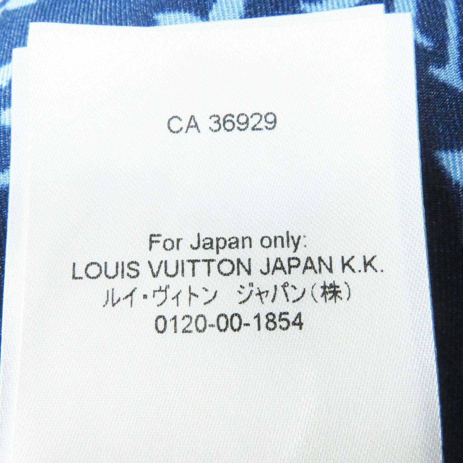 LOUIS VUITTON - 未使用品◎LOUIS VUITTON ルイヴィトン 22AW シルク100％ モノグラム パジャマシャツ／長袖シャツ ネイビー ライトブルー 34 ハンガー付き イタリア製 正規品 レディース LOUIS VUITTON 未使用品◎ルイヴィトン 22AW シルク100
