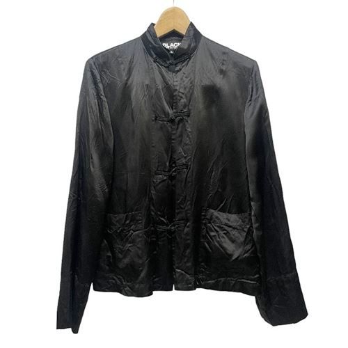 コムデギャルソンブラック COMME des GARCONS BLACK 19SS アセテート チャイナ ジャケット 1C-J038 黒 Black  L 1019 - メルカリ