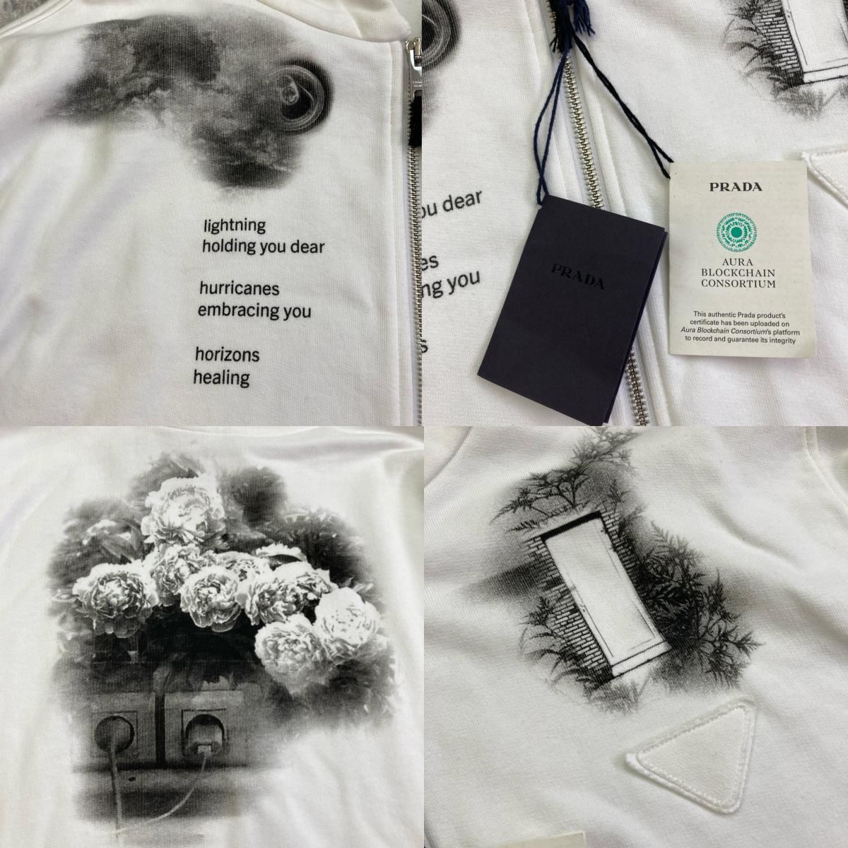 22AW【中古】 PRADA （プラダ） 三角タグ ロゴ 英字プリント