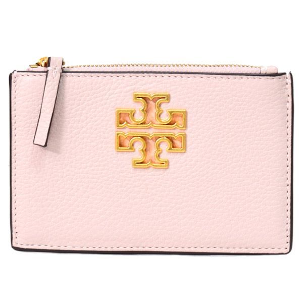 トリーバーチ カードケース TORY BURCH レザー ブリテン ロゴ ジップ