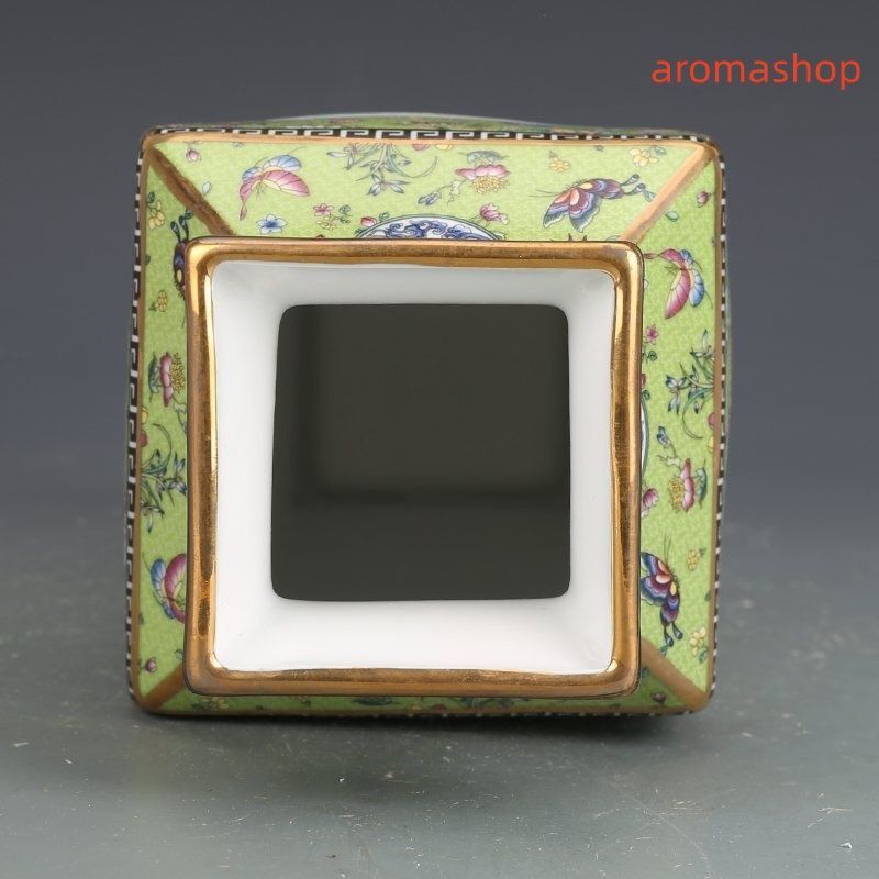 景徳鎮 花瓶 琺瑯パステル 磁器 現代工芸品 美術品 装飾品 置物 パステル花開富貴紋壺 景徳鎮 陶磁器 現代工芸品 美術品 置物