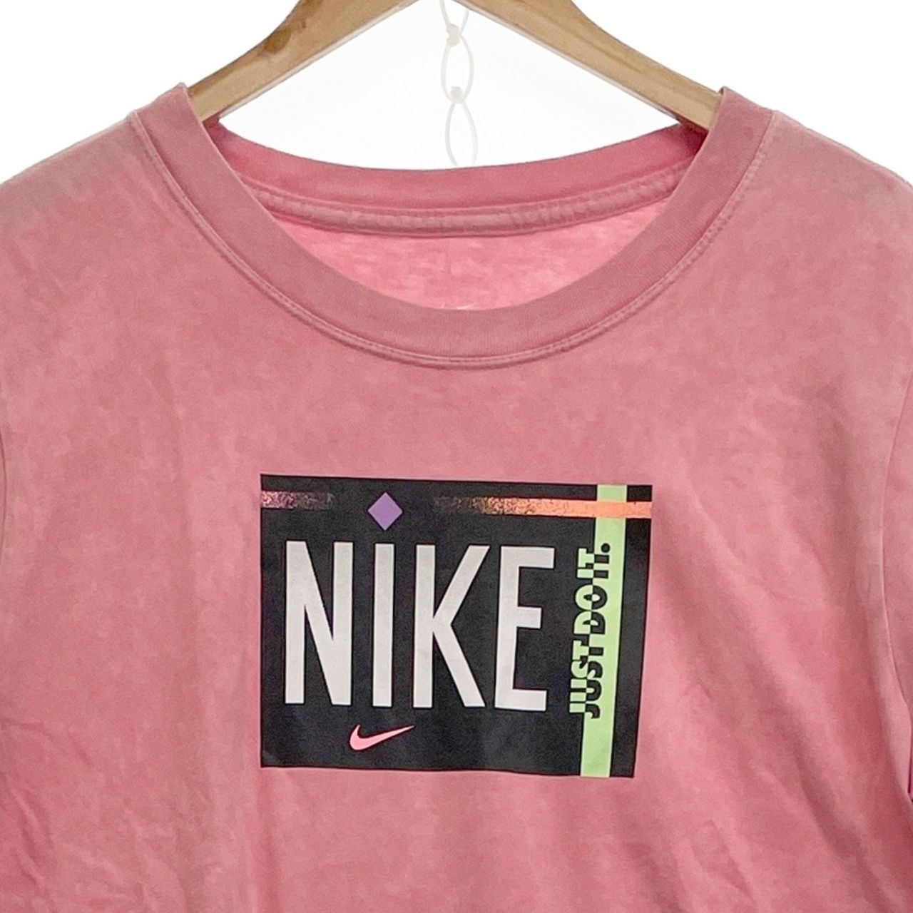 Mサイズ】NIKE ナイキ Tシャツ カットソー 半袖 レディース M ピンク