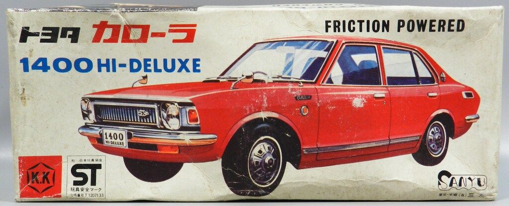 ブリキのトヨタ カローラ 1400 Hi-Deluxe ミニカー ブリキのトヨタ カローラ 1400 Hi-Deluxe ミニカー