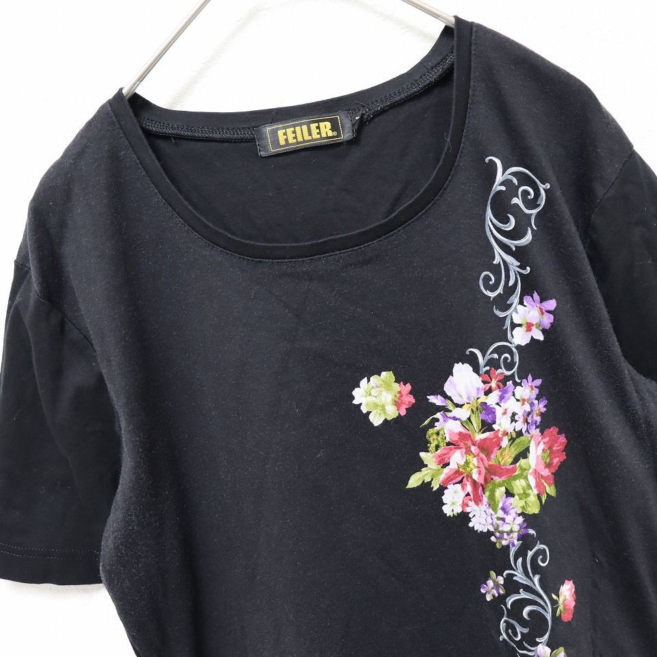 フェイラー　日本製　正規品　女性ティーシャツ　総花柄　新品タグ付 フェイラー 日本製 正規品 女性ティーシャツ 総花柄 新品タグ付