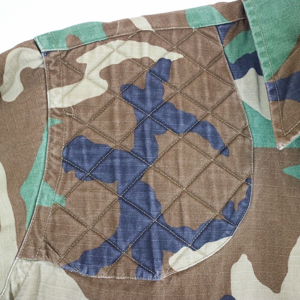 SALE/ 90年代 USA製 L.L.Bean エルエルビーン ハンティング 長袖シャツ ミリタリー ガンパッチ付き カモ (メンズ XL) N5858