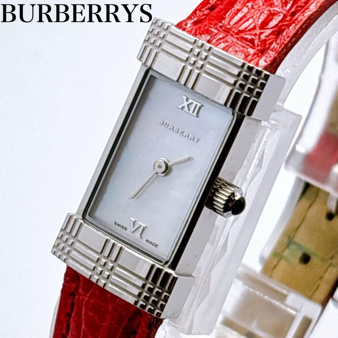 306 BURBERRY バーバリー　BU4551 シェル　スクエア　腕時計 306 BURBERRY バーバリー BU4551 シェル スクエア 腕時計 - メルカリ