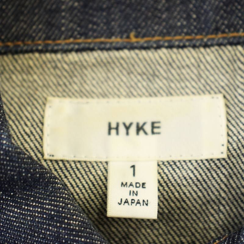 ハイク HYKE Gジャン デニムジャケット ジージャン 1 インディゴ