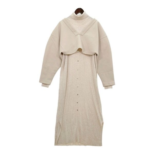 AMERI LAYERED KNIT DRESS レイヤード ニット ワンピース  