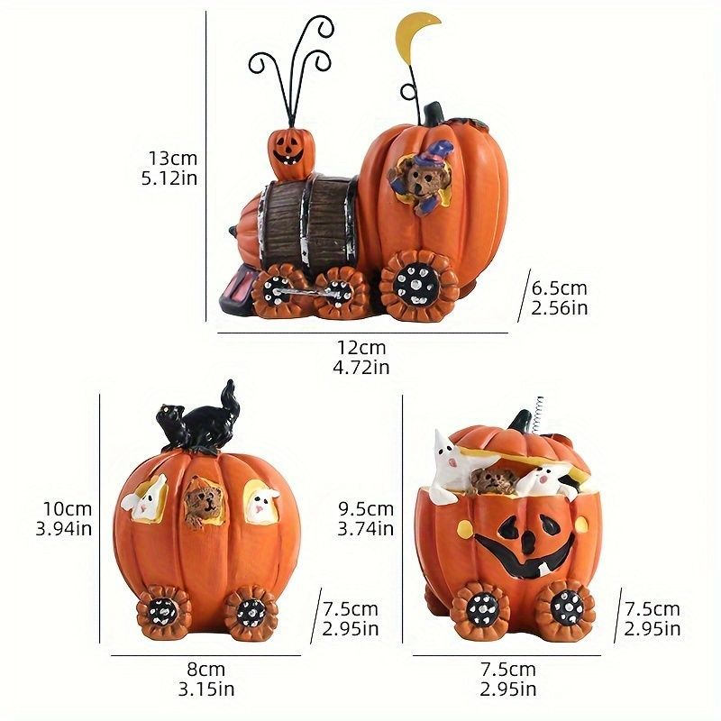 ハロウィン 装飾 カートデコ3個セット かぼちゃ パンプキン