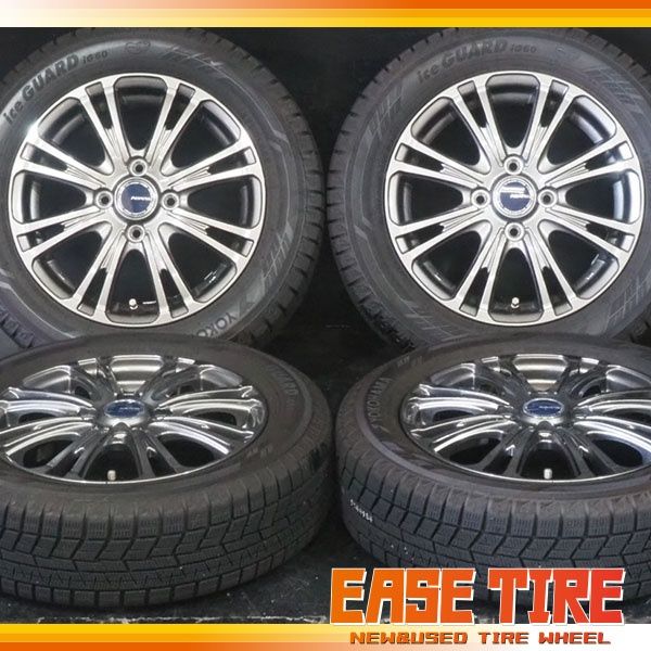 20年製 バリ山 ヨコハマ iceGUARD iG60 | ABATIS EW 165|65R14 | 4.5J 45 100 4H 4本 スタッドレス ハスラー タンク ルーミー パッソ等