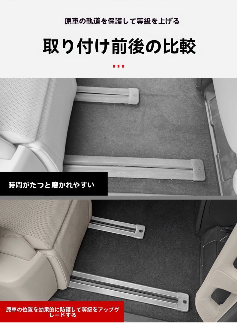 ヴェルファイア滑走レールカバー10枚セット