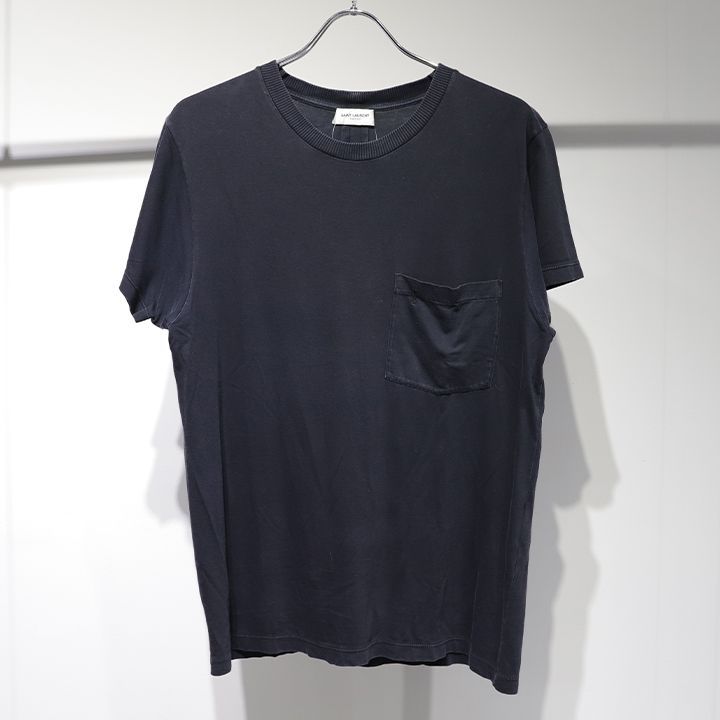 ○ サンローランパリ カサンドラロゴ刺繍胸ポケットTシャツ / XS 