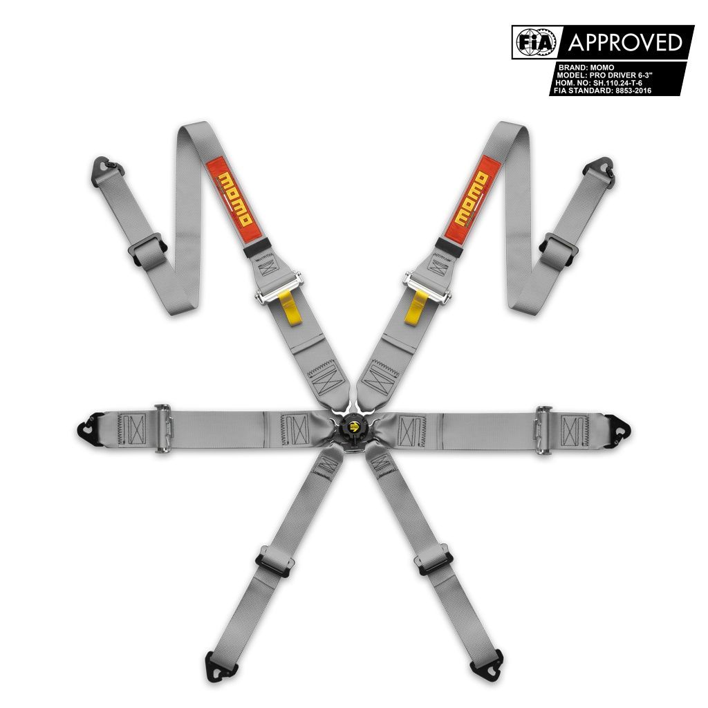 ＭＯＭＯ ６点式シートベルト グレー